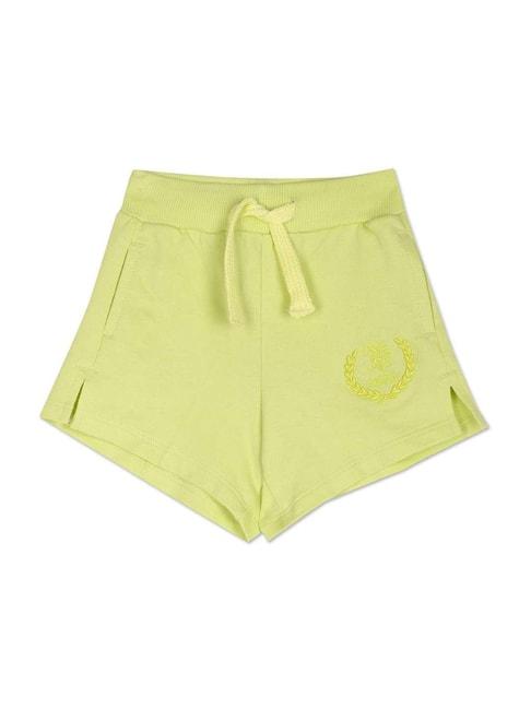 U.S. Polo Assn. Kids Green Cotton Regular Fit Shorts