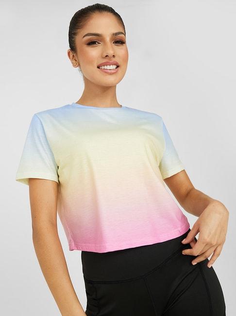 Styli Multicolored Printed Sports Top