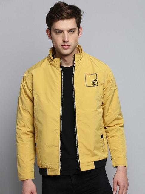 showoff-yellow-regular-fit-jacket