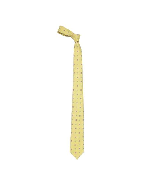 allen-solly-yellow-printed-tie