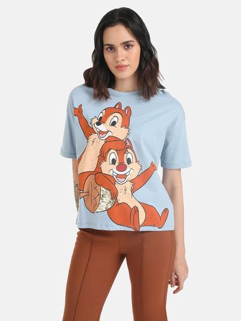 Kazo Chip And Dale Printed Graphic T-Shirt With Sequin