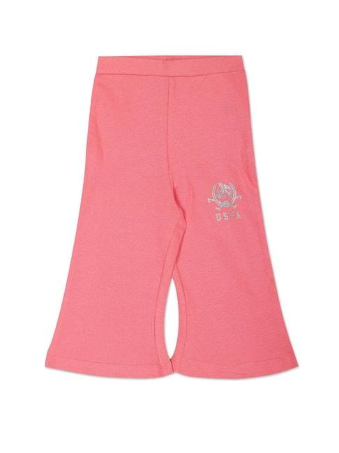 U.S. Polo Assn. Kids Pink Solid Trackpants