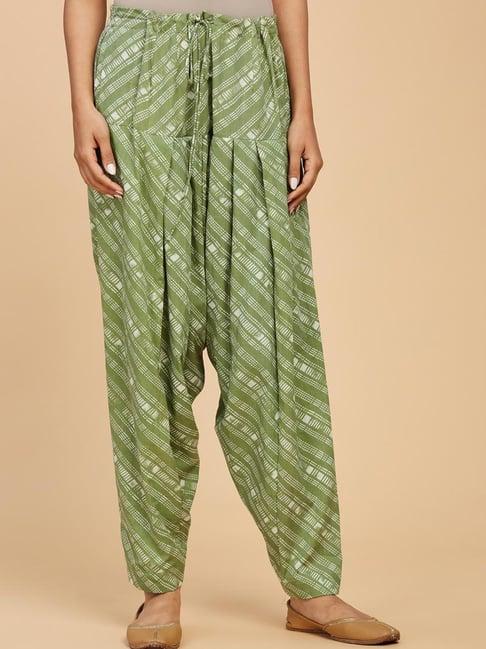 fabindia-green-cotton-printed-salwar