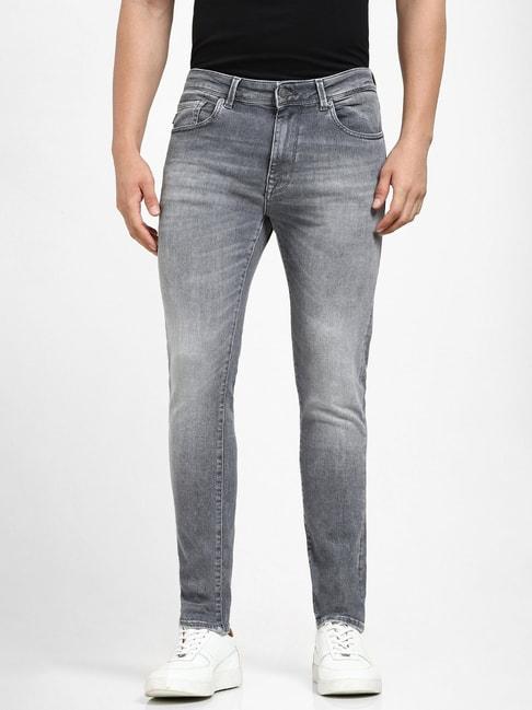 SELECTED HOMME Light Grey Slim Fit Jeans