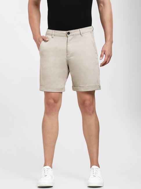 selected-homme-beige-regular-fit-chino-shorts