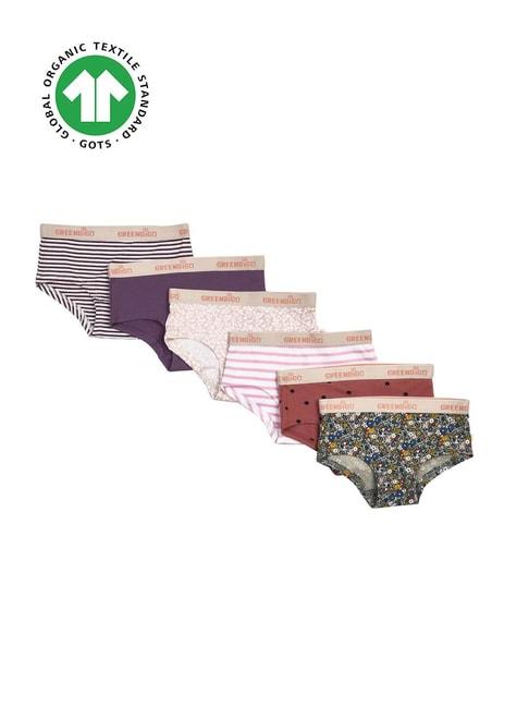 Greendigo Kids Multicolor Printed Panties (Pack Of 6)