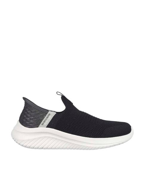 Skechers Boys ULTRA FLEX 3.0 - SMOOTH STEP Black White Casual Sneakers