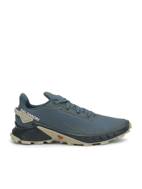Salomon Men's Alphacross 4 Trail Blue Running Shoes