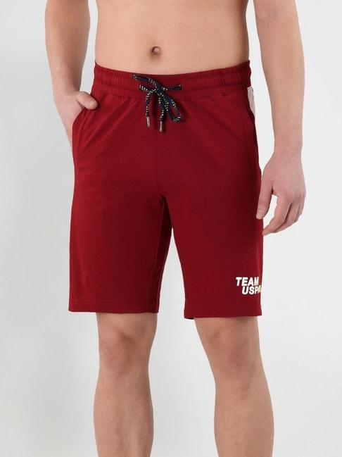 u.s.-polo-assn.-red-cotton-regular-fit-shorts