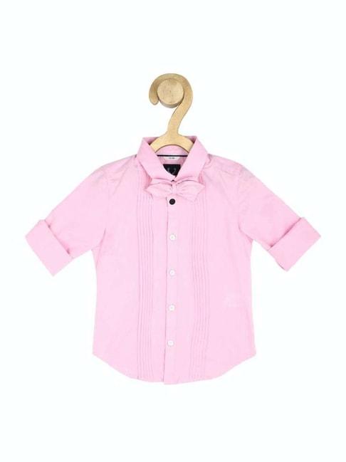 Allen Solly Junior Pink Cotton Regular Fit Full Sleeves Shirt