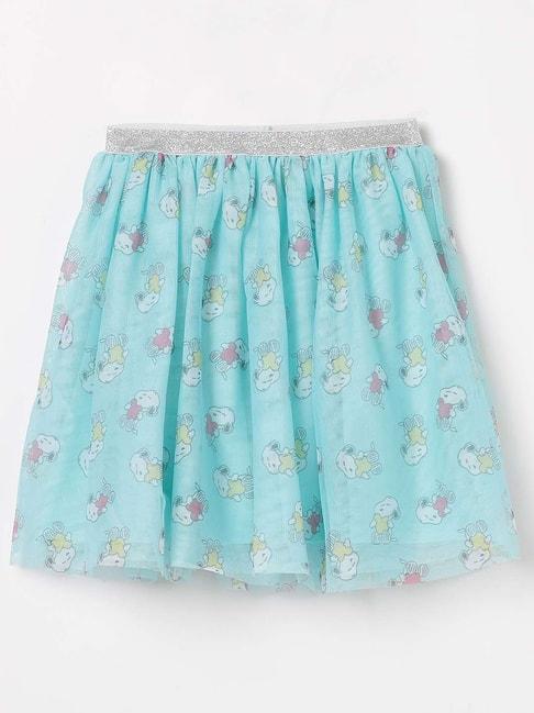 Fame Forever by Lifestyle Kids Blue Printed Skirt