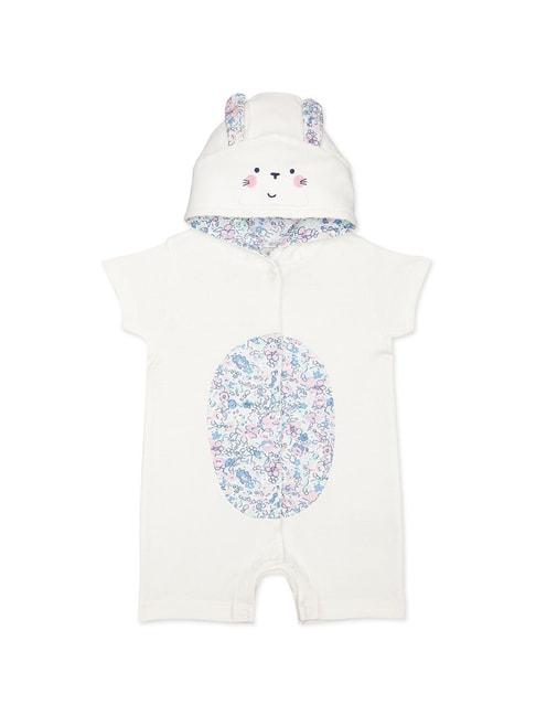 Mothercare Kids White Floral Print Rompers