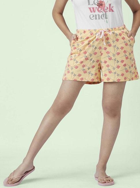 Dreamz by Pantaloons Orange Cotton Printed Shorts