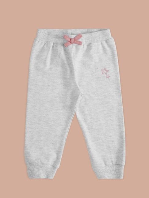 pantaloons-baby-grey-cotton-embroidered-trackpants