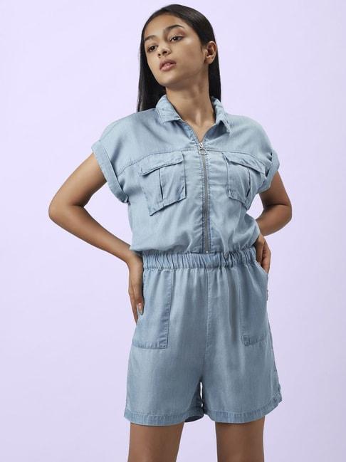 coolsters-by-pantaloons-kids-ice-blue-cotton-regular-fit-romper
