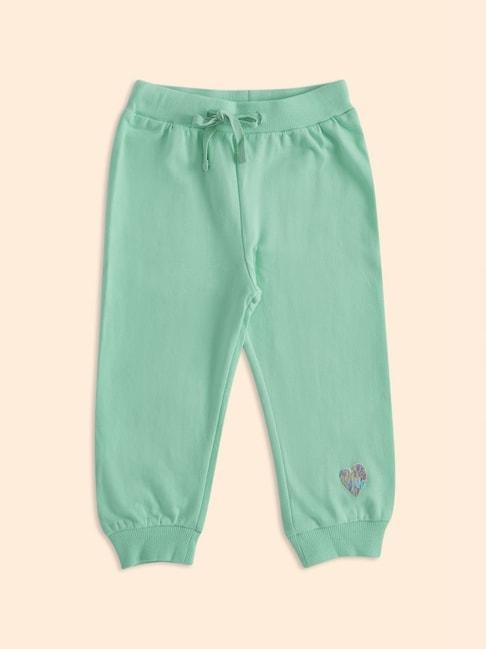 pantaloons-baby-green-cotton-regular-fit-trackpants