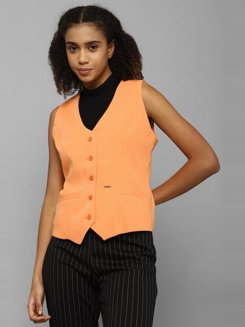 allen-solly-orange-regular-fit-waistcoat