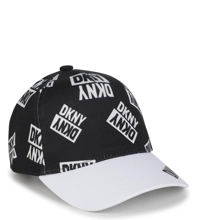Dkny Kids Black & White Logo Baseball Cap (S)