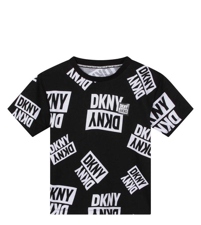 Dkny Kids Black Logo Regular Fit T-Shirt