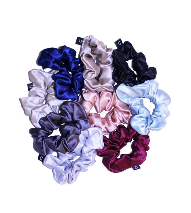 dame-essentials-medium-pure-silk-scrunchies-assorted-collection