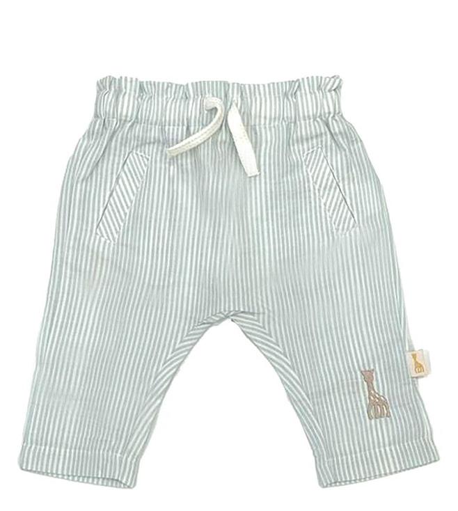 sophie-la-girafe-kids-blue-striped-fitted-fit-trousers