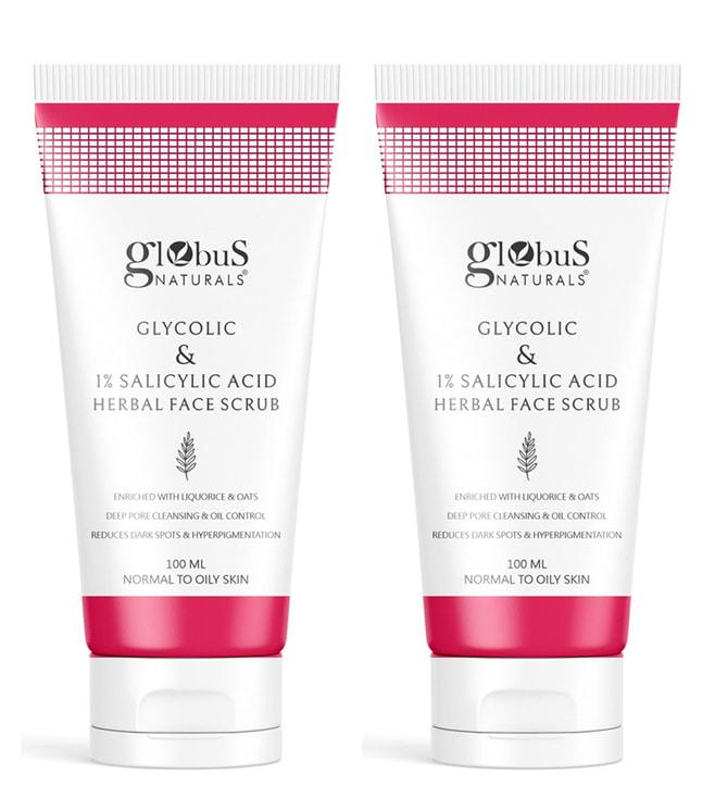 globus-naturals-glycolic-&-1%-salicylic-acid-herbal-face-scrub---pack-of-2