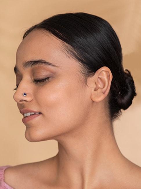 Shaya 92.5 Sterling Silver Nagla-Inspired Nosepin (Pierced) for Women