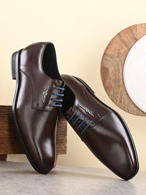 Alberto Torresi Men's Brown Derby Shoes