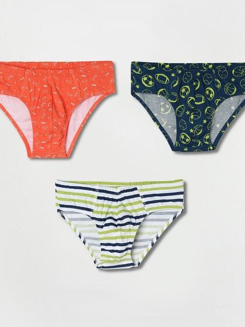 Fame Forever by Lifestyle Kids Multicolor Cotton Printed Briefs (Pack of 3)