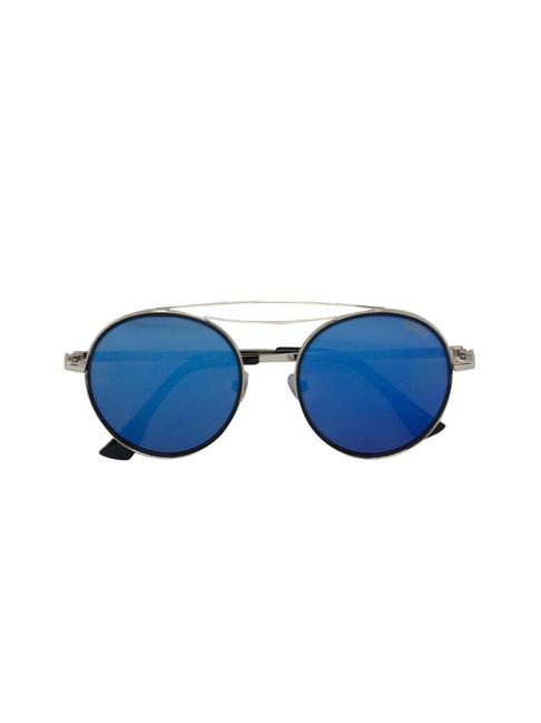 Enrico Eyewear Blue Round Unisex Sunglasses