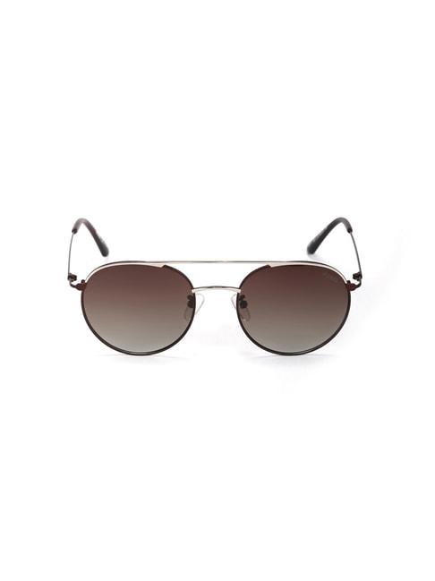 Enrico Eyewear Brown Round Sunglasses for Men