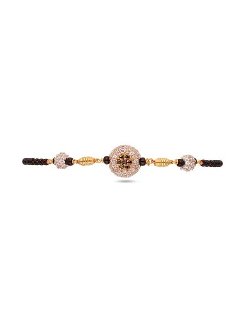 C.Krishniah Chetty Yellow Gold 22k Blackbead Flexible Bracelets for Women