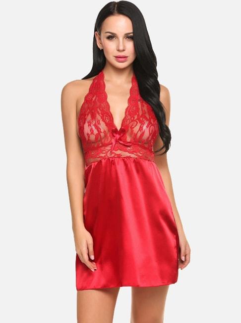 FIMS: Fashion is my Style Red Lace Work Babydoll