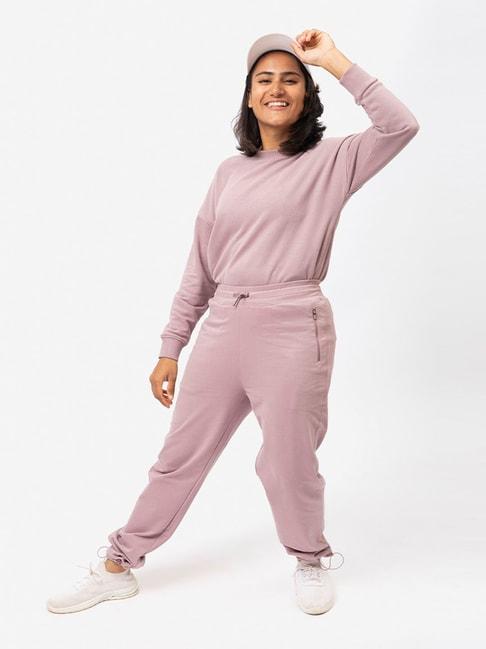 blissclub-women-lilac-everyday-cozy-narrow-joggers-with-elastic-ankle-adjuster