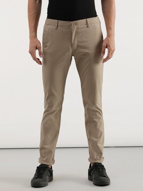 lee-khaki-cotton-slim-fit-trousers