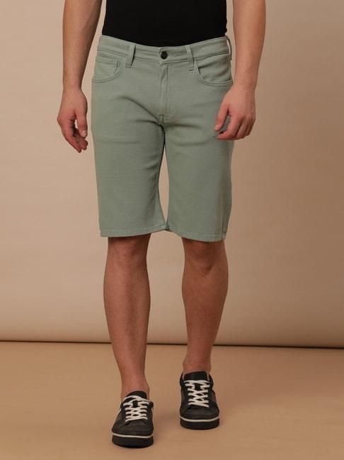 wrangler-mint-cotton-slim-fit-shorts