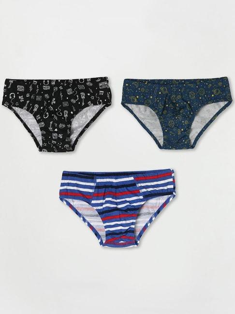 Fame Forever by Lifestyle Kids Multicolor Cotton Printed Brief (Pack of 3)