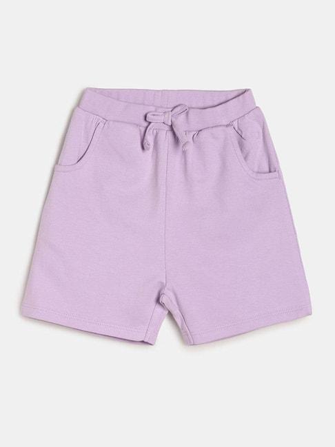 miniklub-kids-lilac-solid-shorts