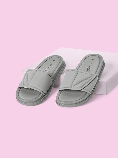 Forever Glam by Pantaloons Women's Grey Slides