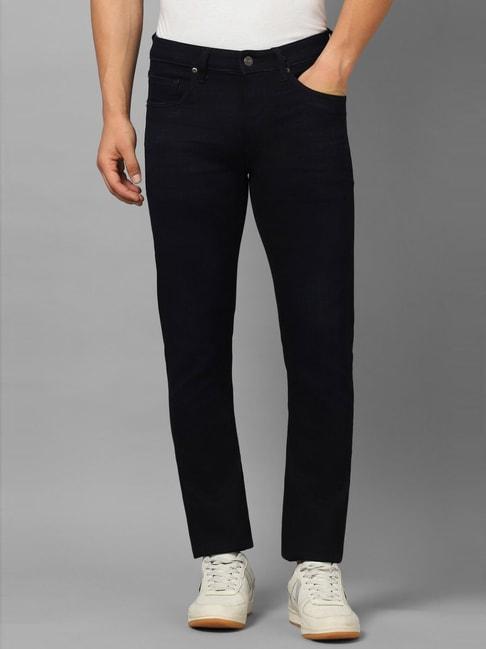 Louis Philippe Jeans Black Cotton Slim Fit Jeans