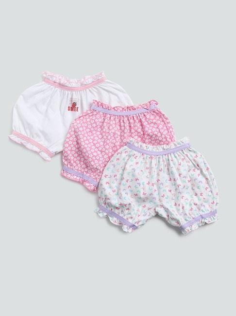 HOP Kids by Westside Lilac Bloomers - Pack of 3