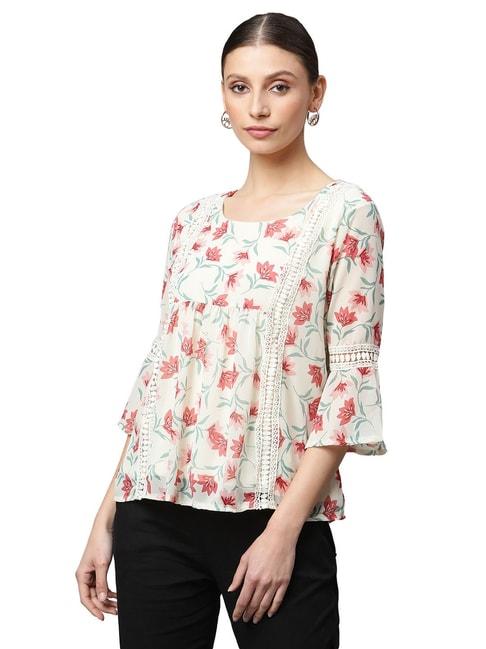 global-republic-off-white-floral-print-top