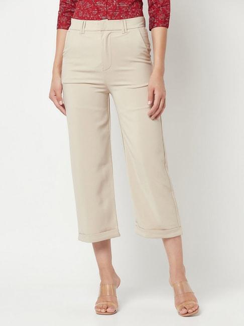 crimsoune-club-beige-regular-fit-mid-rise-trousers
