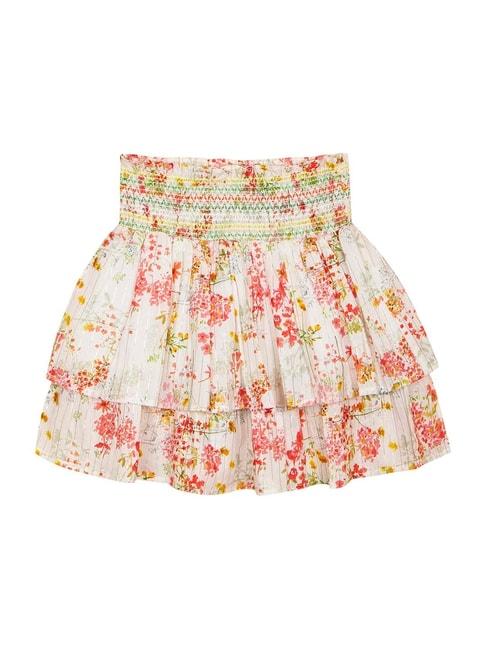 budding-bees-kids-white-&-pink-cotton-floral-print-skirt