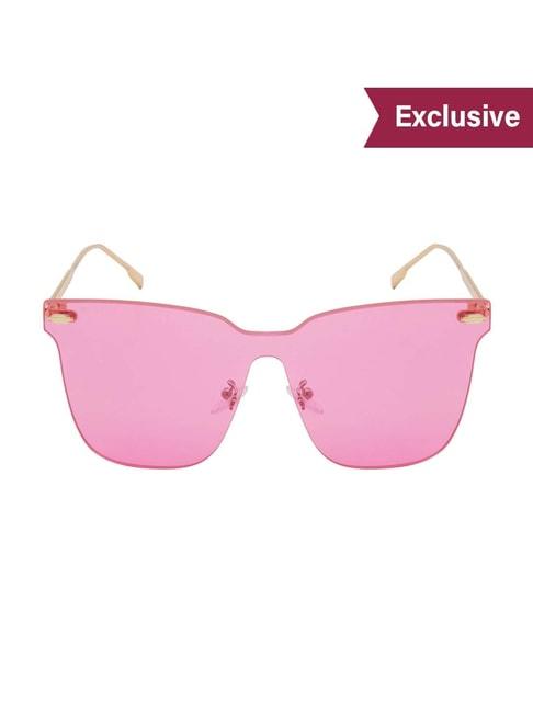 Ted Smith Pink Square UV Protection Unisex Sunglasses