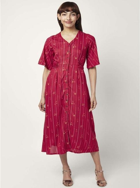 akkriti-by-pantaloons-pink-printed-shirt-dress
