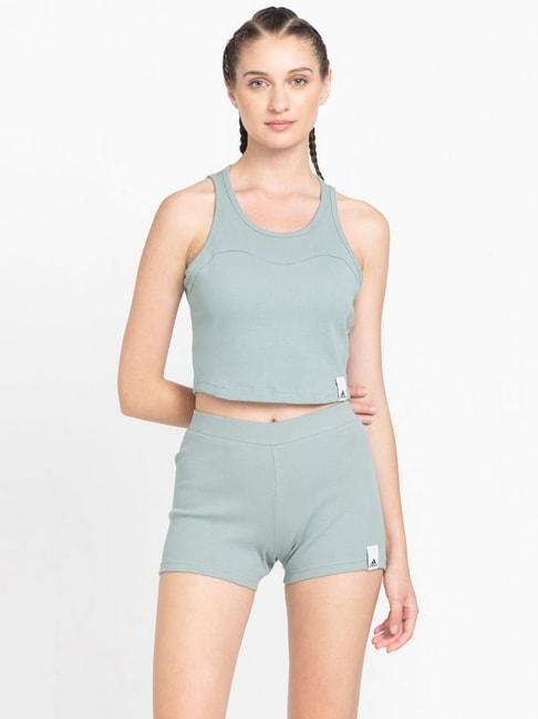 adidas-dusty-green-cotton-printed-crop-top