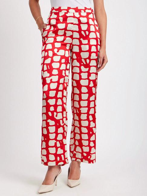 fablestreet-red-&-off-white-printed-mid-rise-trousers
