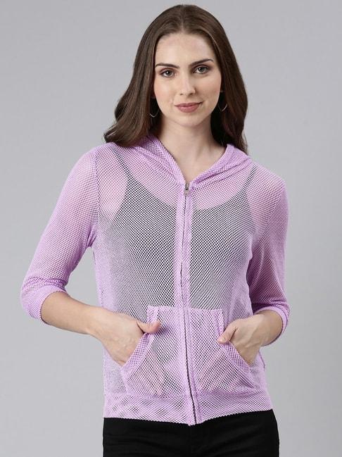 SHOWOFF Lavender Lace Work Jacket