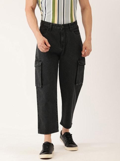 Bene Kleed Charcoal Black Loose Fit Jeans